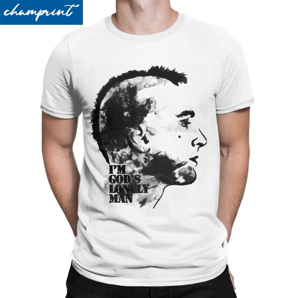 Travis Bickle Men's T Shirts Taxi Driver Robert De Niro Movie Vintage Tee Shirt Short Sleeve Crew Neck T-Shirts Printed Clothes | Мужская
