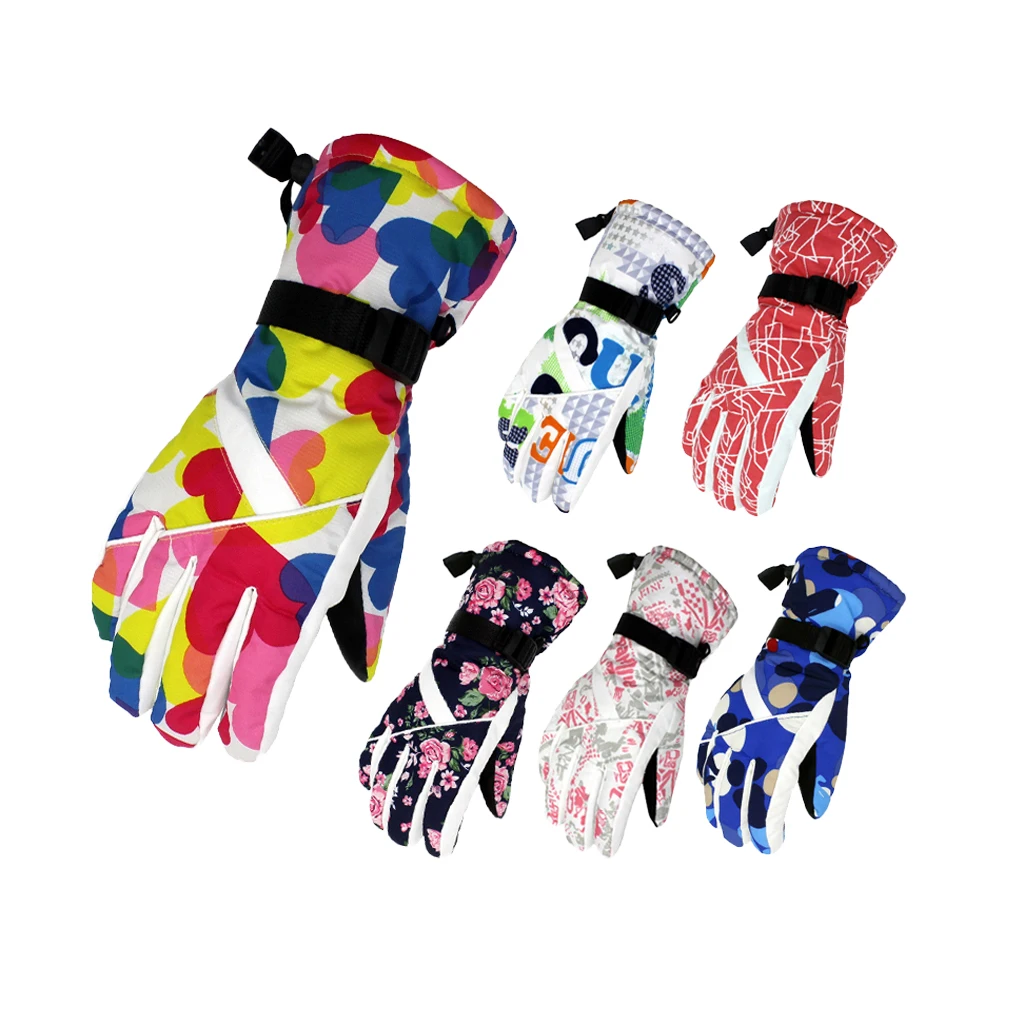 Winter Sports Thermal Warm Waterproof Snow Snowboard Ski Gloves For Women Women Ski Gloves 