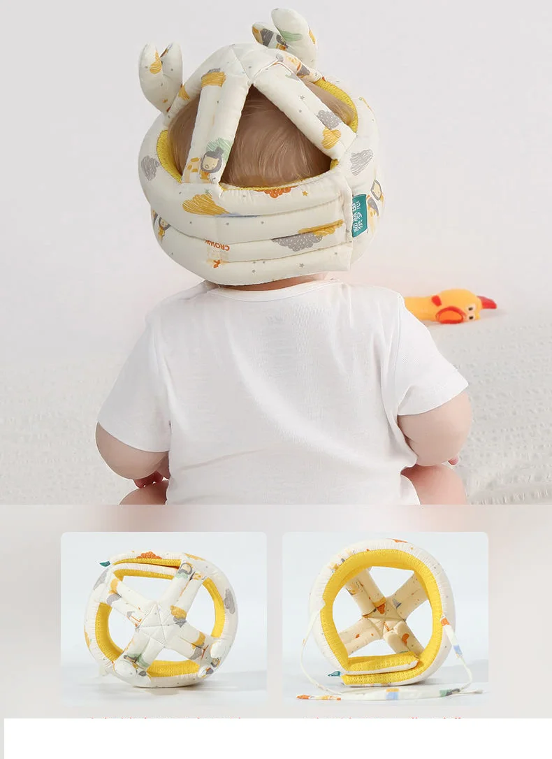 best baby accessories of year Baby Safety Protective Helmet For Babies Girl Cotton Infant Protection Hats Cartoon Children Cap For Boys baby stroller mosquito net