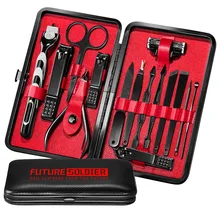 15 шт./компл. набор инструментов для ногтей Нержавеющая сталь машинки для стрижки ногтей инструмент личной гигиены машинки для стрижки ногтей, набор для маникюра Красота инструментов G1217