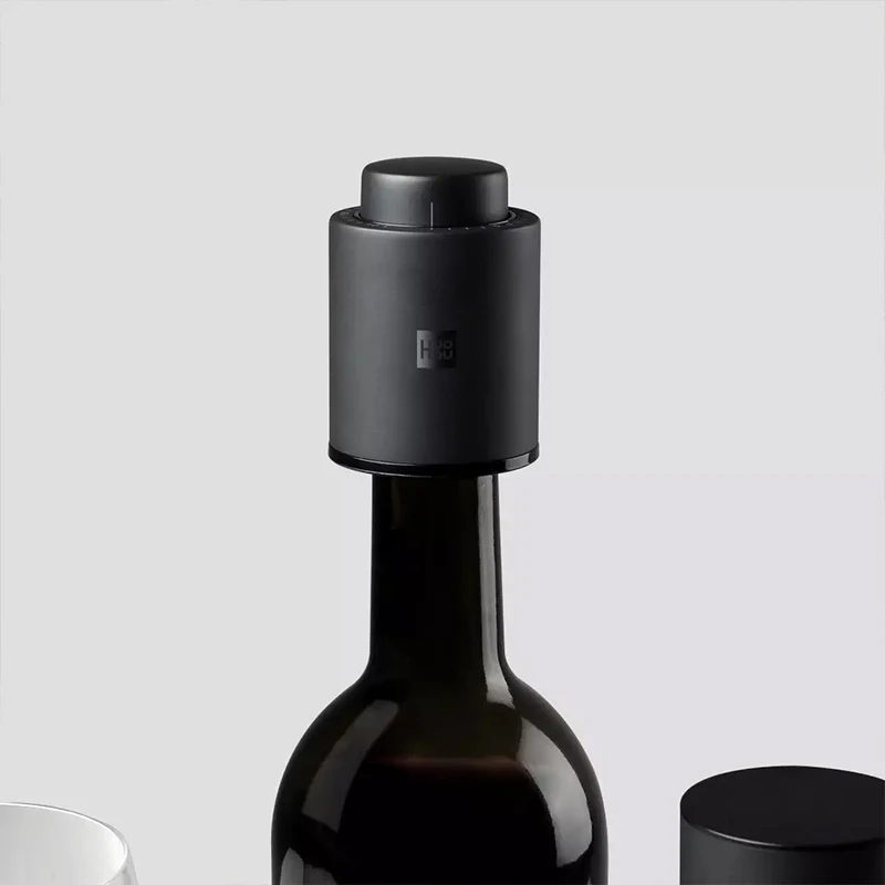 HUOHOU Automatic Red Wine Bottle Opener Electric Wine Opener Cap Stopper Fast Decanter Set Corkscrew Foil Cutter Cork Out