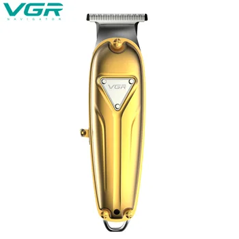 

VGR Professional Hair Trimmer Rechargeable Electric Hair Clipper Low Noise Men's Cordless Haircut Adjustable Steel Blade