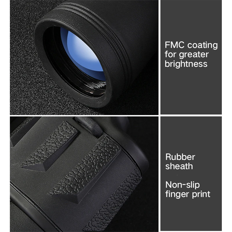 High Clarity high magnification long range zoom hunting telescope wide angle professional binoculars high definition Fixed Zoom
