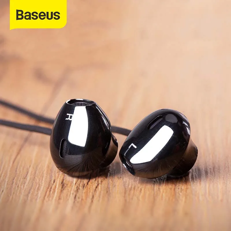 Baseus H06 3 5 мм проводные наушники с Microphoe стерео гарнитура для iPhone 6 6s Plus Samsung S10