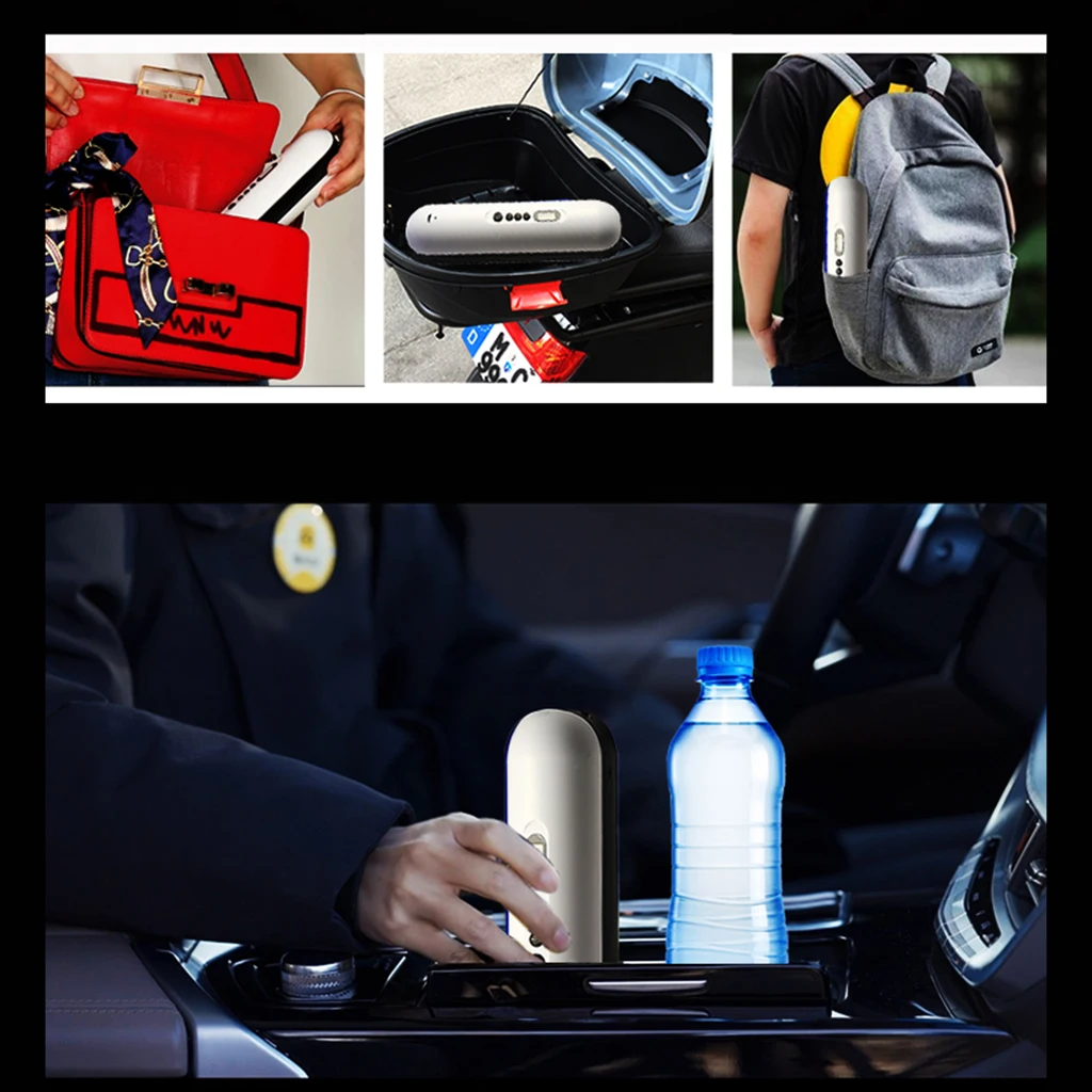 1pc 120PSI Cordless Car Air Compressor Pump Portable Inflator Car Tyre Pump Wireless Air Compressor Car Bike Dropship Good