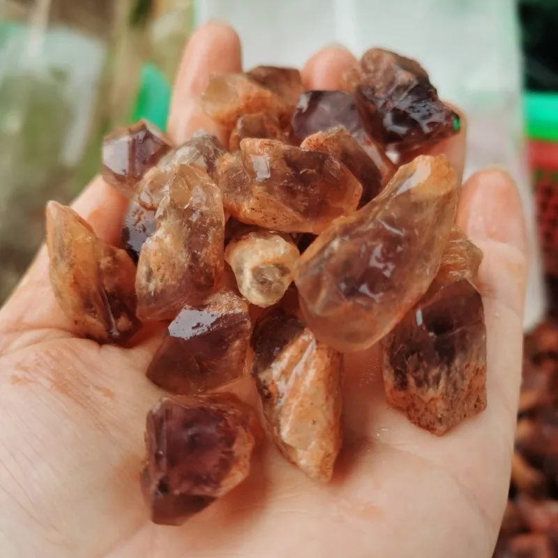 Pure natural amethyst small silver mountain raw stone Melaleuca purple pyramid phantom crystal specimen DIY gift | Дом и сад