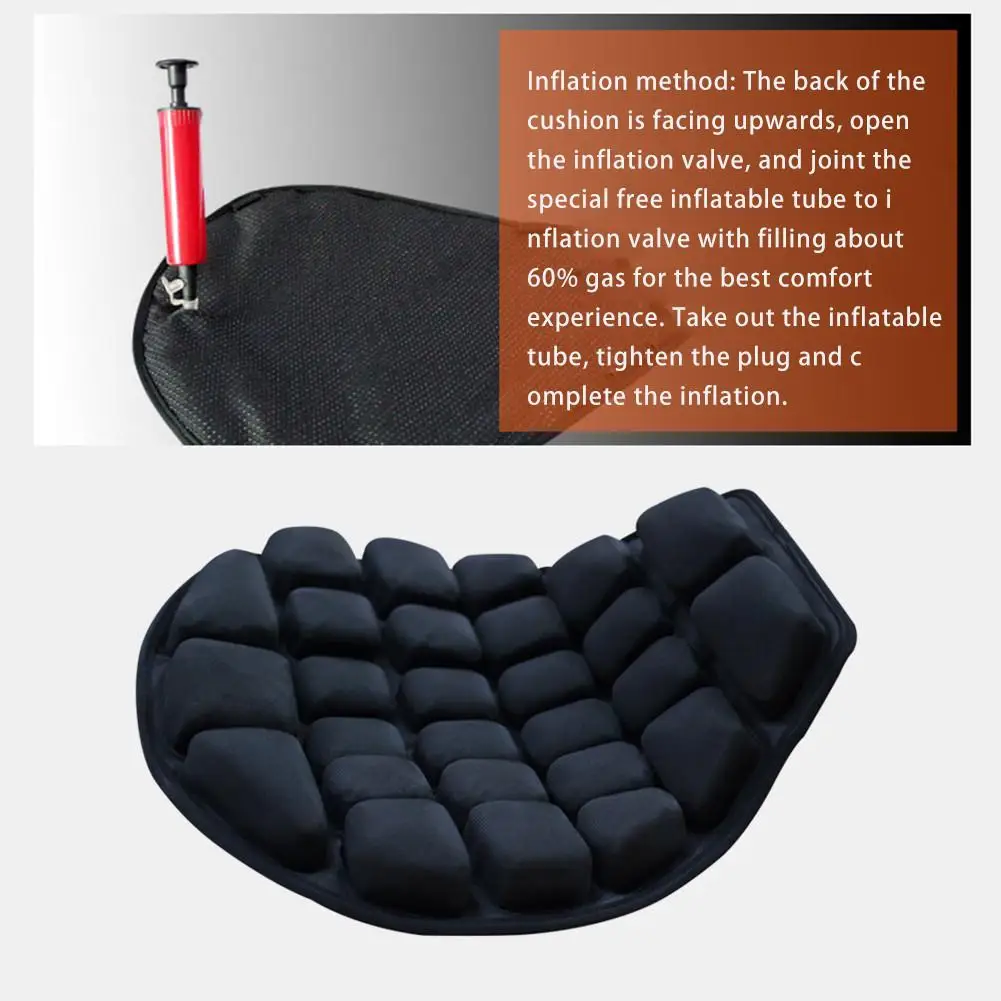 2020 New Motorcycle Seat Cushion Pressure Release Comfortable Seat Cushion  Inflatable Air Cushion Cooling Buck Seat Cushion