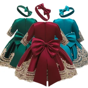 

Autumn Winter Baby Dress Warm Thick Warm Long-Sleeve Velvet Dress Kids Clothes Children Dresses For 0-3 Years Toddler Baby