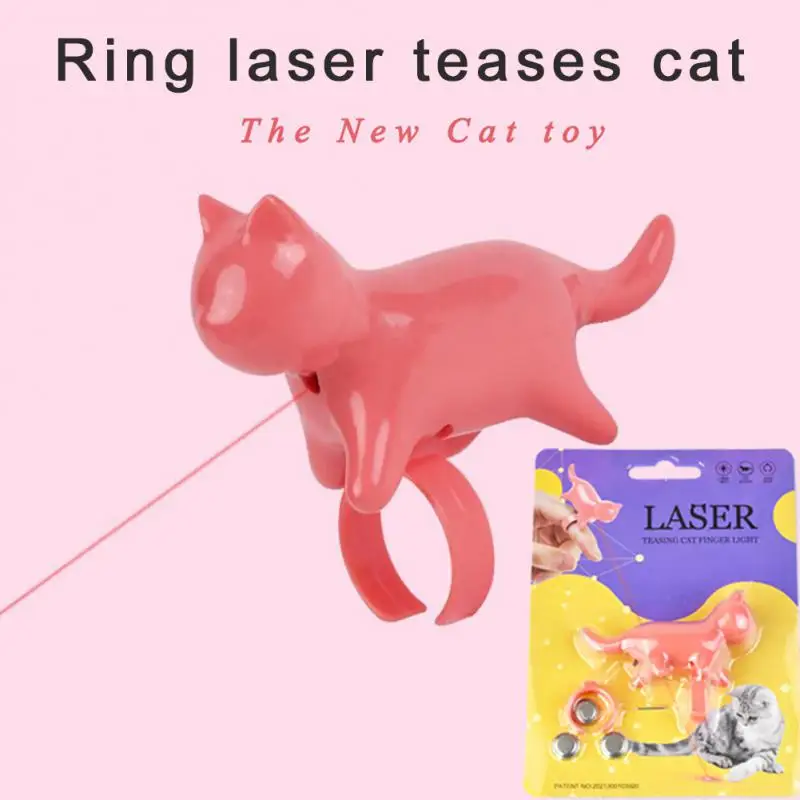 New funny cat laser Toy LED Laser Sight Light ring type cat laser stick infrared laser cat toy