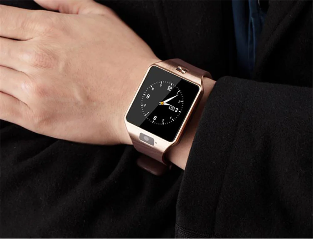 DZ09 Bluetooth смартфон часы Push сообщение Телефон Вызов SIM TF карта камера для iPhone для samsung для HUAWEI Smartwatch