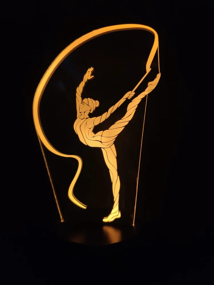 3d лампа для занятий спортом Ритмическая гимнастика лента лучший подарок