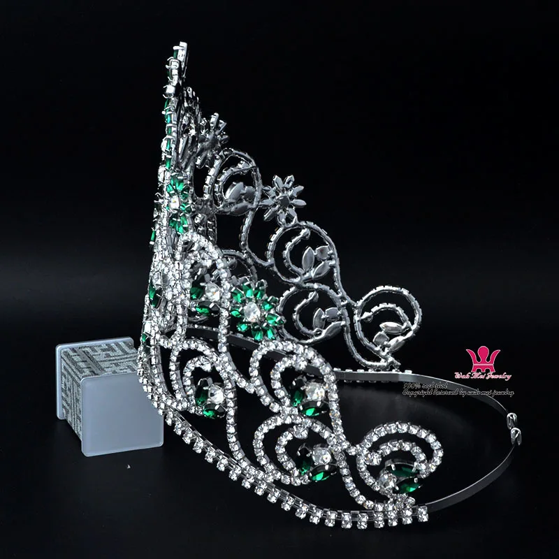 Lindo rainha coroa coroa tiara strass cristal