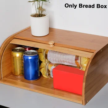 

Dustproof Multifunction Large Capacity Practical Restaurant Roll Top Clamshell Home Kitchen Bread Box Food Storage Snack Cake