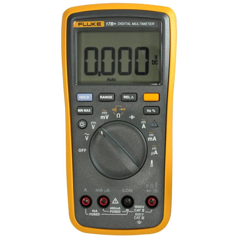 Fluke 15B+/17B+/18B+/12E+ автоматический цифровой Диапазон мультиметр DMM AC/DC/диод/R/C напряжение тока тестер