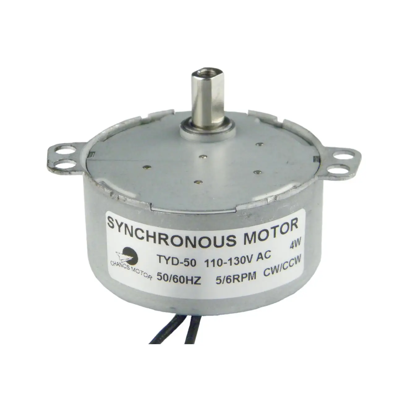 CHANCS TYC-50 Small Synchronous Electric Motor AC 110V 2.5-3RPM CCW Torque 8Kg.cm Gear Motor CHANCS MOTOR CECOMINOD030336