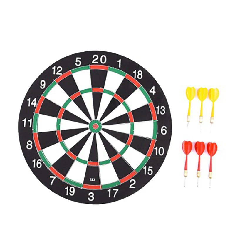 15inch 12-17 дюймов доска для игры в Дартс с 6 шт. игла двухсторонняя Дротика и Дротика s Игровой набор развлекательная игра - Цвет: 15inch