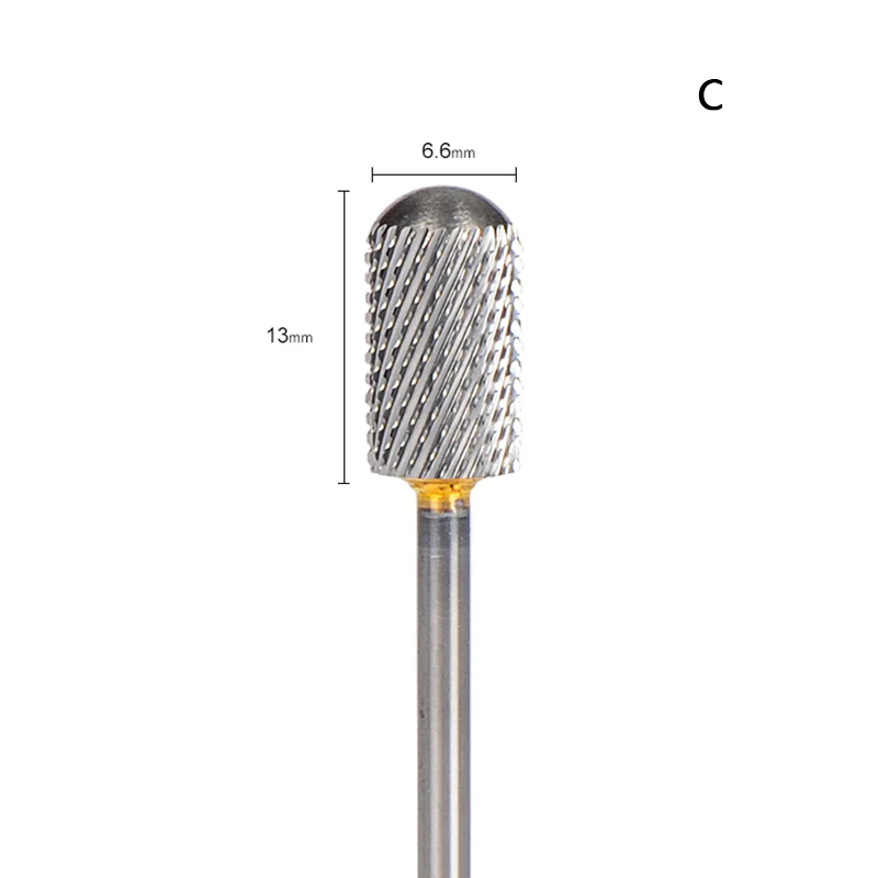 SpeTool Вольфрам Карбидное электрическое сверло для ногтей бочка Форма Fine-3XC Грит гель для снятия акриловых ногтей, для маникюра - Цвет: Coarse