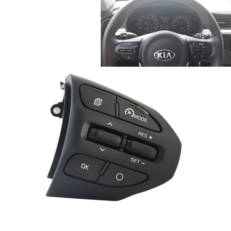 

Steering Wheel Remote Bluetooth Cruise Control Volume Multifunction button switch For K2 RIO 2017-18 RIO X LINE auto accessories
