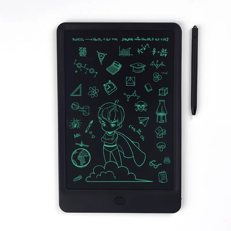 ЖК-планшет для письма, 10 дюймов, цифровой рисунок, электронный блокнот для рукописного ввода, доска для записей, для детей, 8,5 дюймов, доска для письма - Цвет: Black