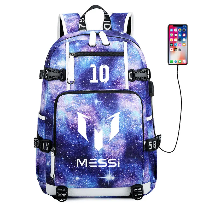 

New Lionel Messi Backpack Fashion Star Bag Cool School Bags for Teens Boys Girls Casual Mens Women Rucksack Laptop Travel Bags