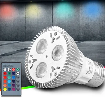 

10W RGBW LED Spot Light Dimmable Magic RGB Bulb With IR Remote Control Led