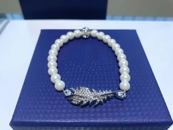 

High quality SWA new angel feather, magnetic clasp women's Bracelet
