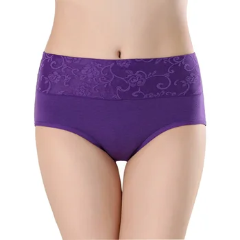 

3pcs/lot Cotton Panties Women Women's soft breathable Abdomen Underwear Underpants for Girls and Ladies mid-waist Briefs