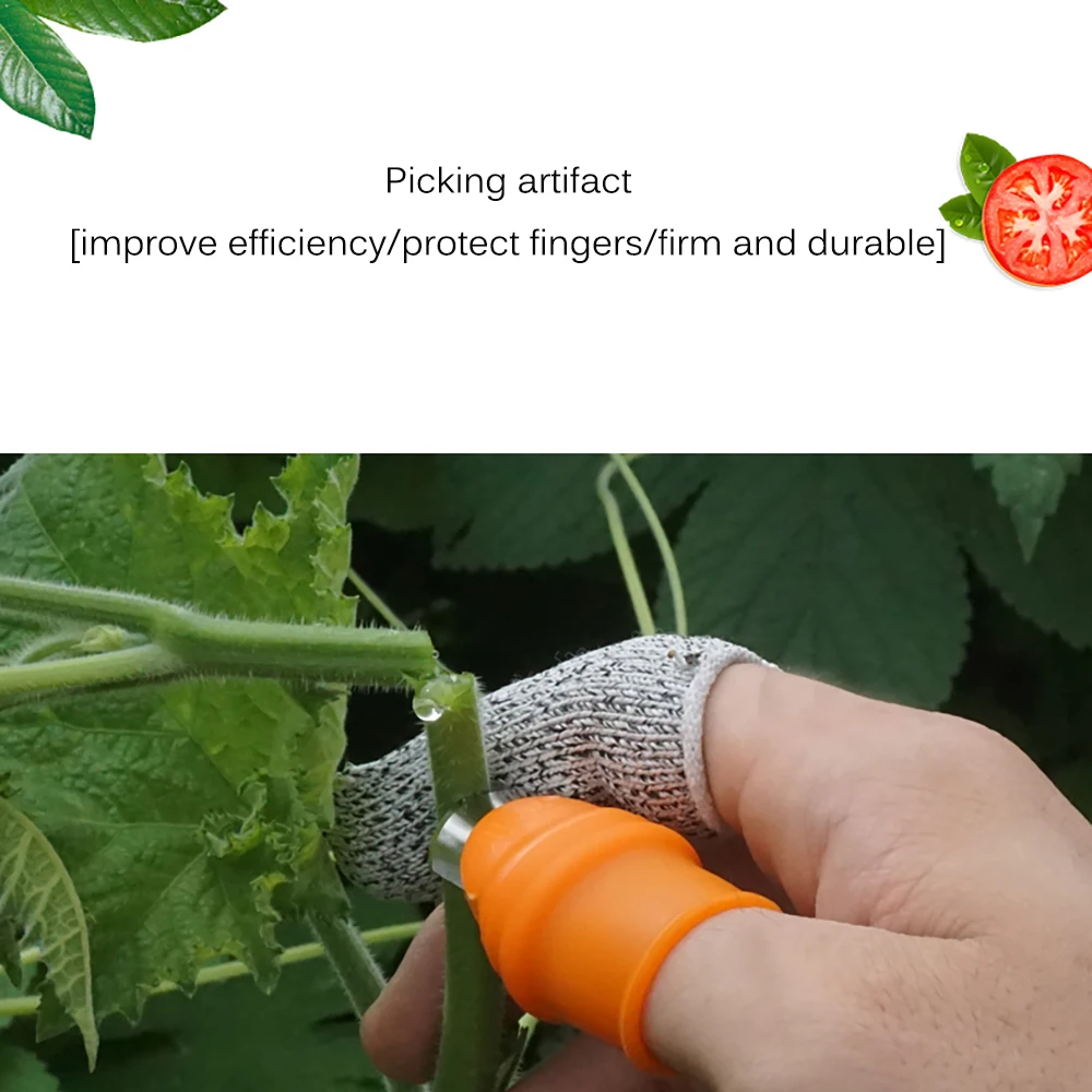 

Outdoor Garden Thumb Knife Multifunctional Harvesting Tools Potted Plants Trimming Beans Picking Tool Iron Nails Finger Knife