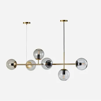 

nordic iron crystal led light chandeliers ceiling hanging lamp cocina accesorio dining room bedroom nordic decoration home