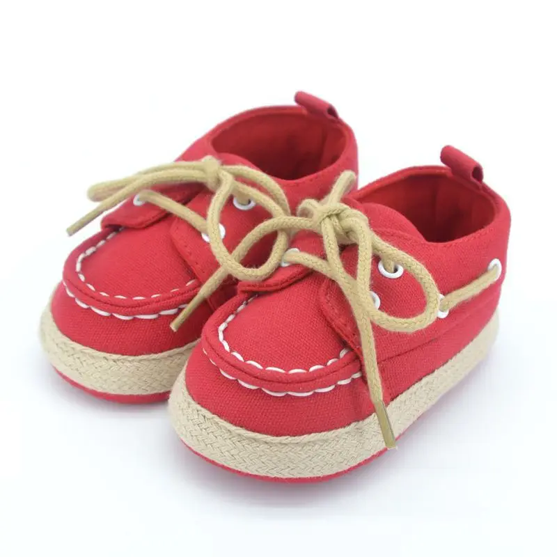 Для маленьких мальчиков и девочек, которые только начинают ходить мягкая подошва детская парусиновая обувь со шнуровкой сникер детская обувь для детей, начинающих ходить; для новорожденных; обувь для детей