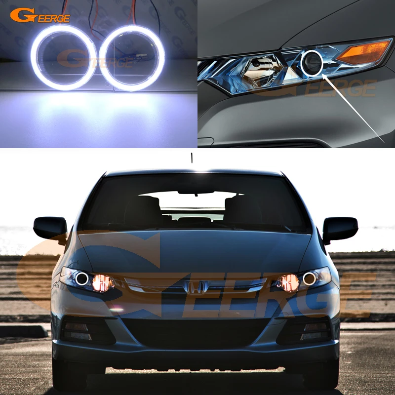 

For Honda INSIGHT 2009 2010 2011 2012 2013 2014 Excellent Ultra bright illumination COB led angel eyes kit halo rings