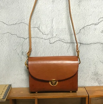 

Women Simple Leather Crossbody Bag Zipper & Hasp Design Messenger Bag Casual Shoulder Bag Ladies