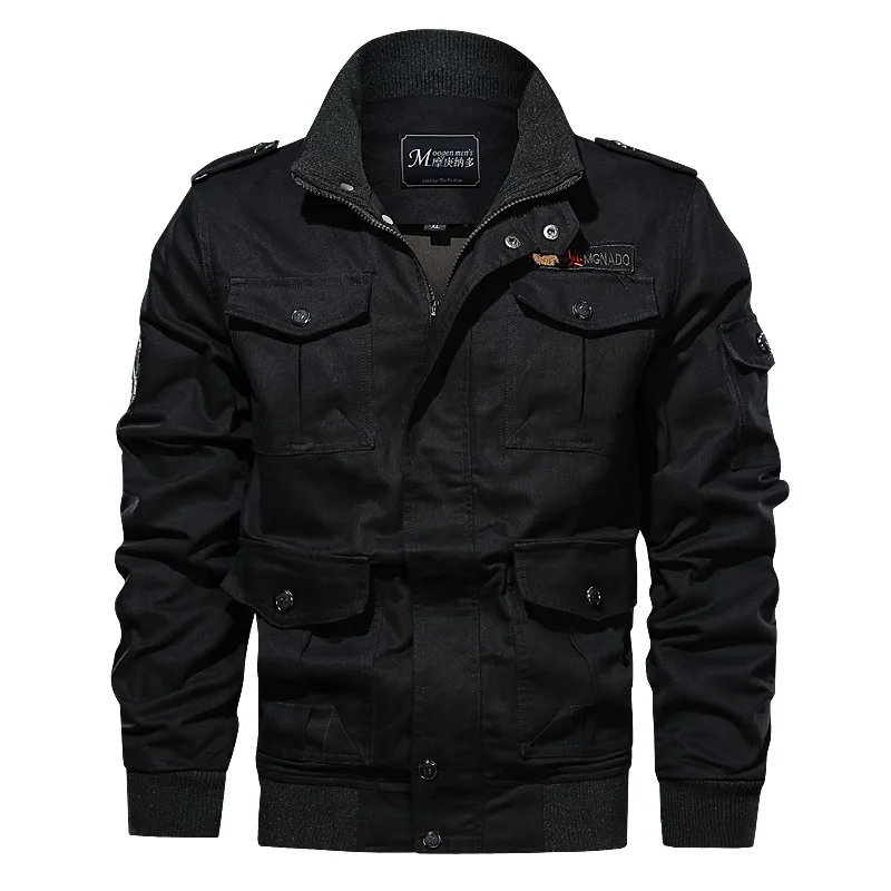Мужская куртка в стиле милитари размера плюс на весну и осень, хлопковая куртка пилота, армейская мужская куртка-бомбер, мужская куртка для полетов, 6XL