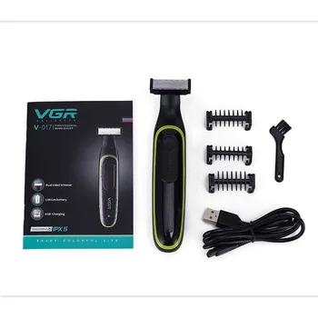 

Vgr V-017 Electric Shaver USB Charging Razor Small T Knife for Male and Female 10 W waterproof Shaving Hair Trimmer with manual