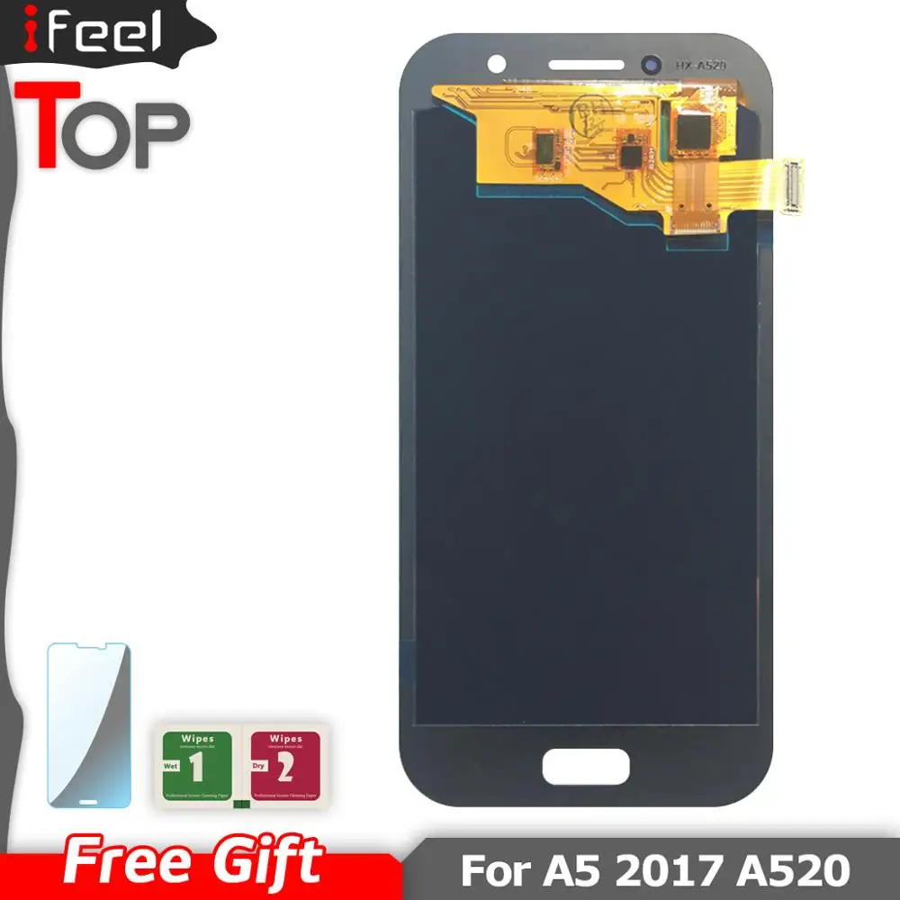 ЖК-дисплей Super AMOLED A5 Для Samsung Galaxy 2017 A520 A520F A520DS с сенсорным экраном и дигитайзером в