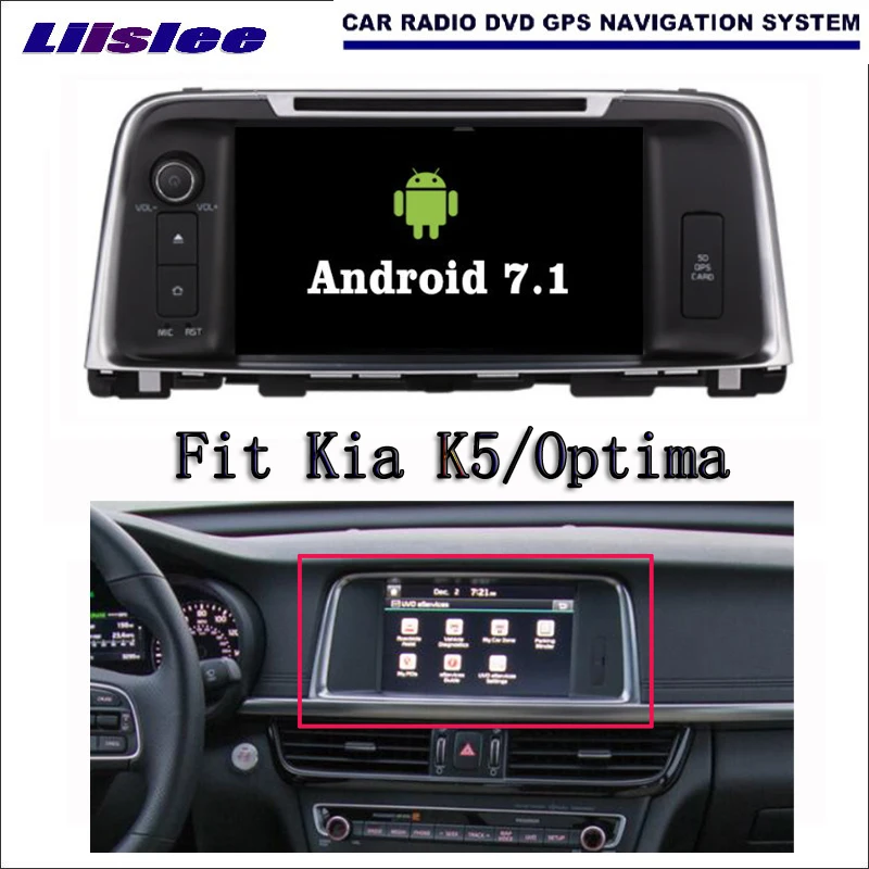 Liislee Android 7 1 2G RAM для Kia K5/Optima 2016 ~ 2017 автомобильный Радио Аудио Видео Мультимедиа DVD