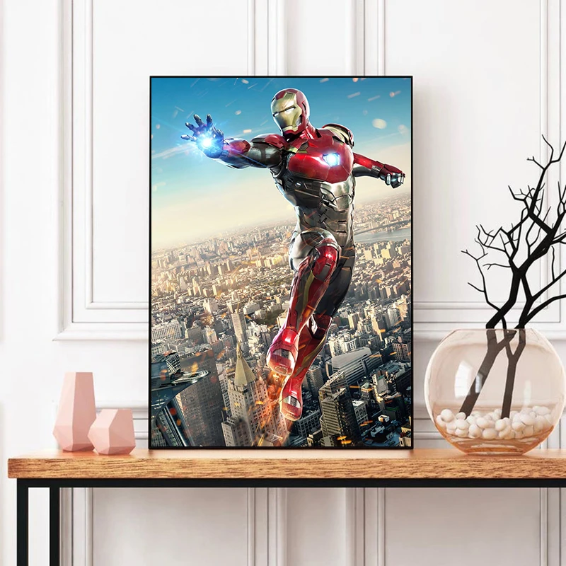 Novo Filme Marvel Avengers Endgame Cartaz De Papel Kraft Super Hero Retro  Poster And Prints Café Quarto Adesivos De Parede Pintura Da Arte