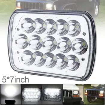 

5X7 7X6 Inch Rectangular LED Headlights for Jeep Wrangler YJ Cherokee XJ Trucks 4X4 Offroad Headlamp