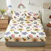 Bonenjoy Queen Size Fitted Bed Sheet with Elastic Band King Size Bed Cover Floral Style sabanas cama 150 Sheets (no pillowcase) 1