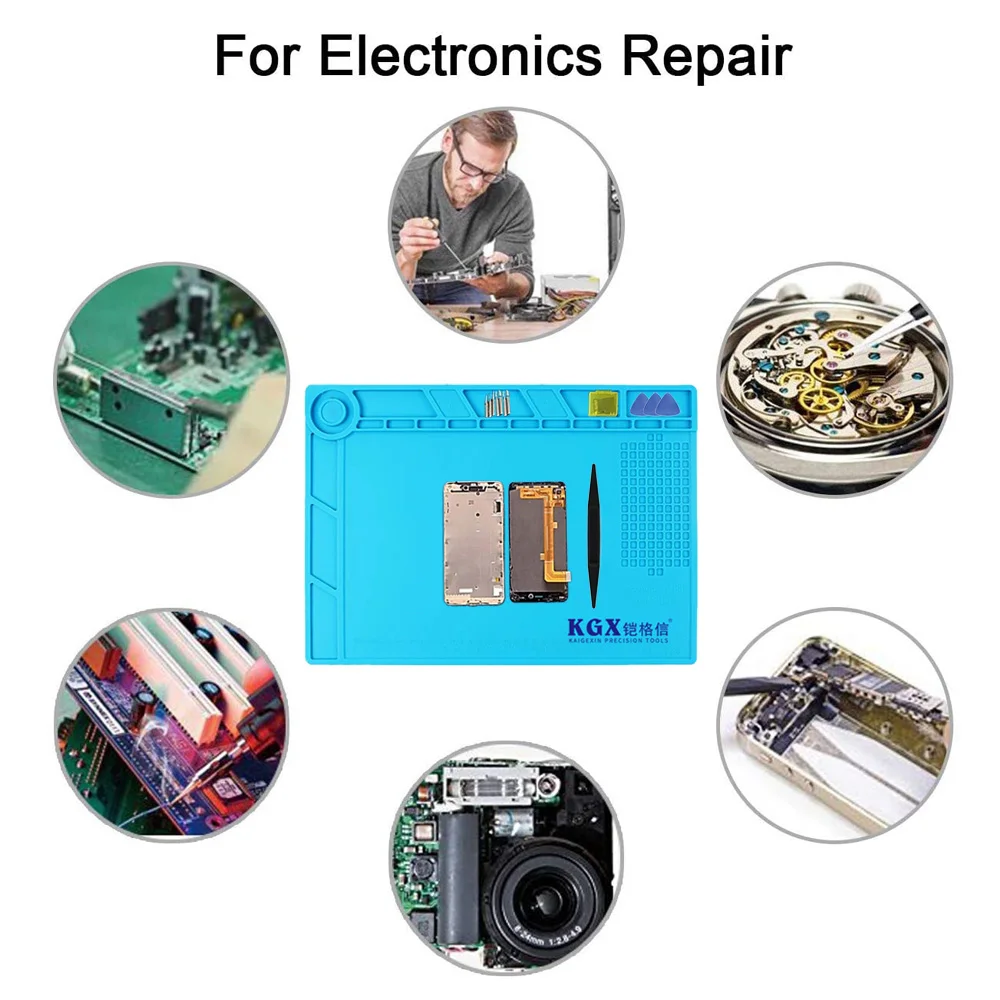 ESD Heat Insulation Working Mat Heat-resistant Soldering Station Phone Repair Insulation Pad Insulator Pad Maintenance Platform