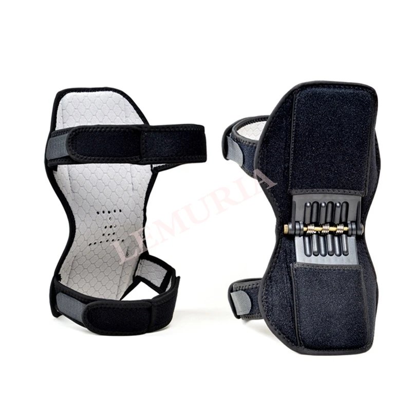 Buy Dropshipping Breathable Non slip Joint Support Knee Pads Powerful Spring Force Tool Rebound Knee booster sport knee protector