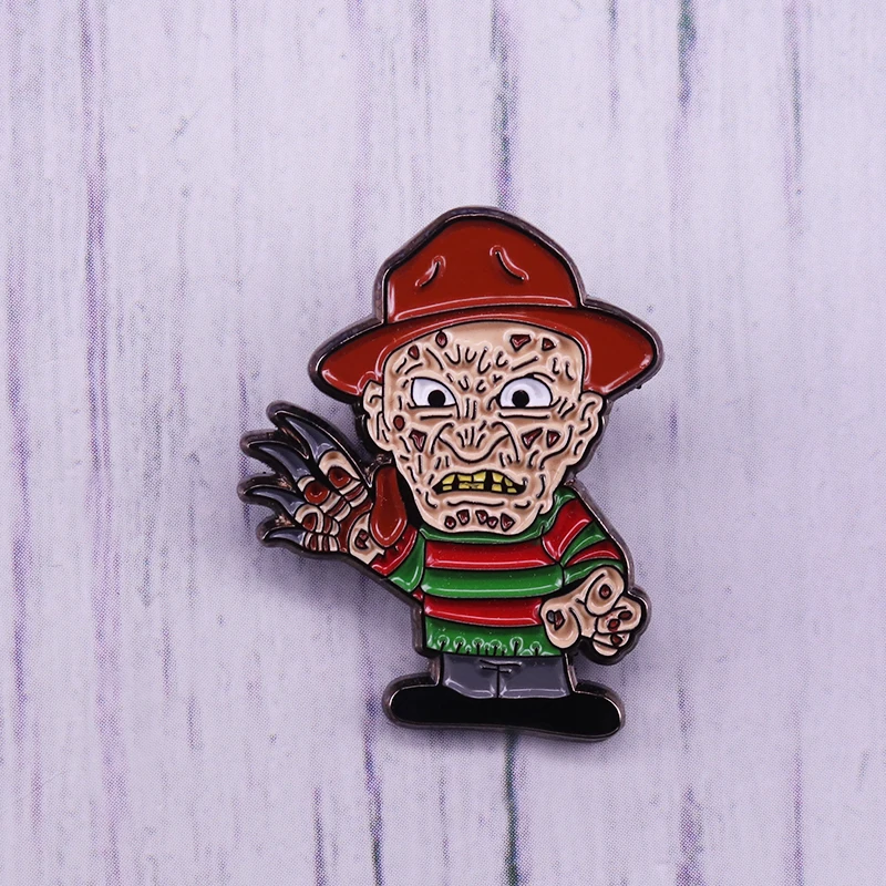 Эмалированная заколка Freddy ужасный значок из коллекции брошка мультфильм