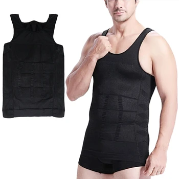 

Men Corset Body Slimming Wraps Tummy Shaper Vest Belly Waist Girdle Shapewear Underwear Weight Loss Fats Burn