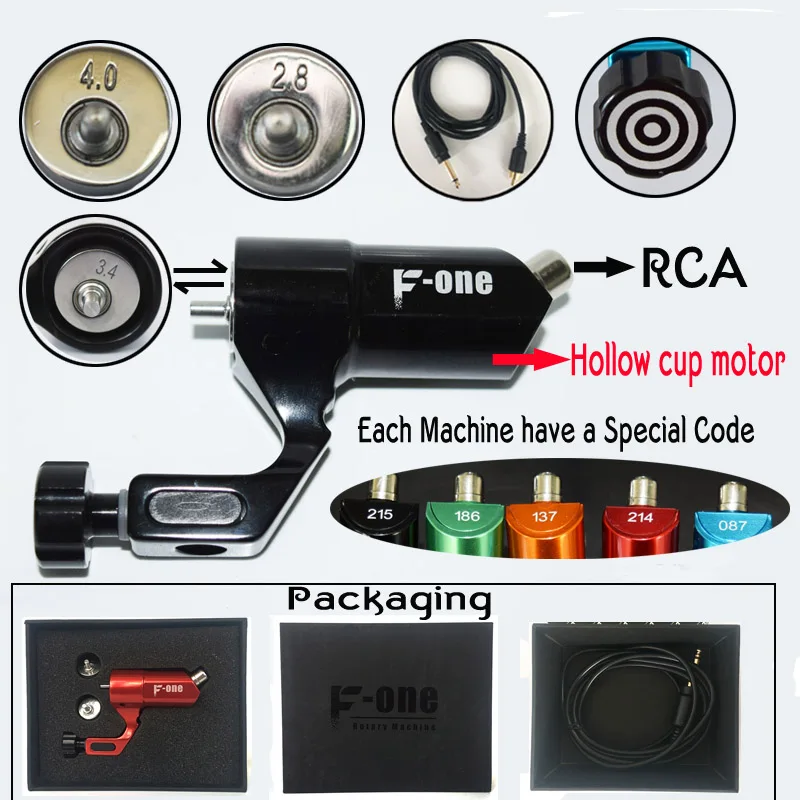

Rotary Tattoo Machine Shader & Liner 5 Colors Assorted Tatoo Motor Gun Kits Supply For Artists