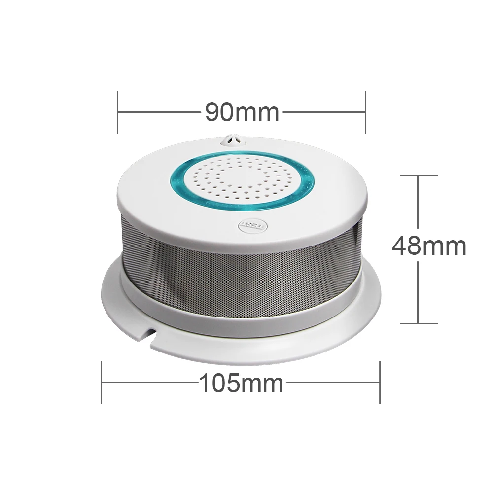 

Wifi Intelligent Thermal Smoke Sensor Alarm System for 433MHz/868MHz Home Fire Heat Thermal Sensor Detector