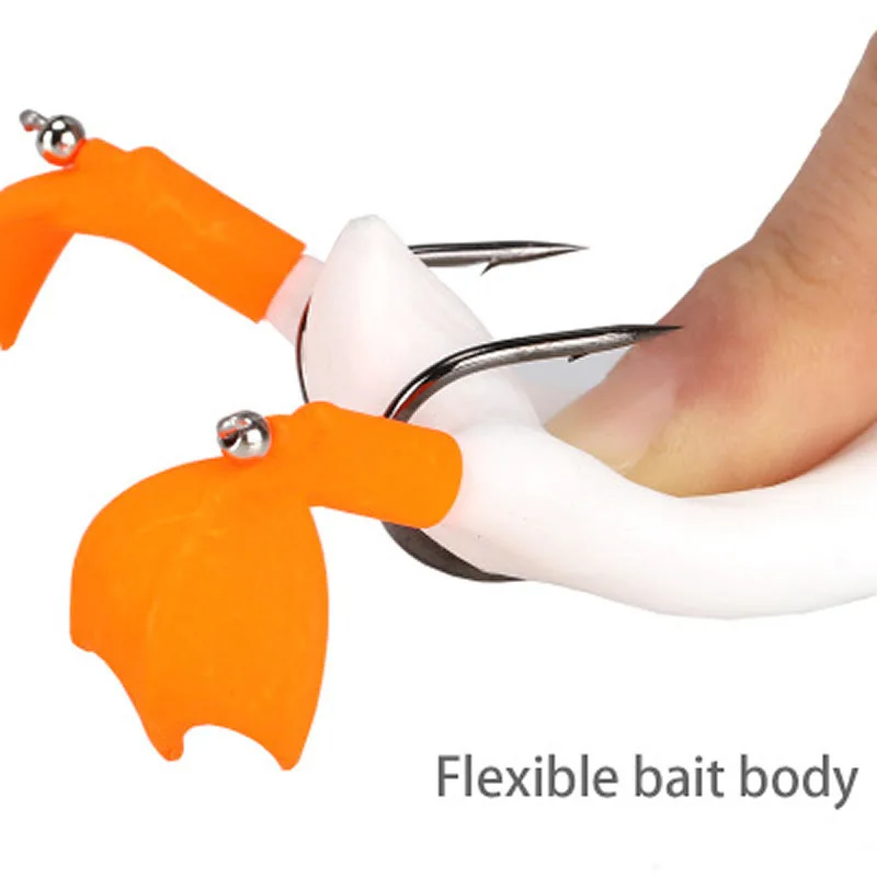 Topwater Soft Lure Frog Lure 10cm 18.5g New Duck Isca Artificial Bait 3D Simulation Floating Baits Bass Fishing Equipment 4Color