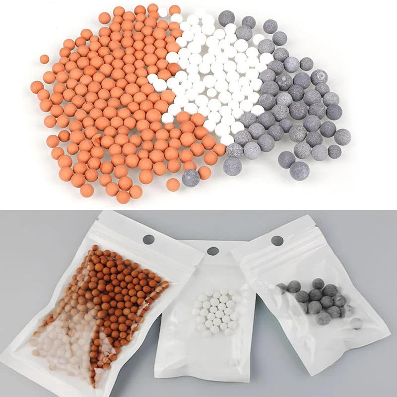 Energy Beads 3 Bags Shower Head Filter Spa Hand-Held Bathroom Handheld Bead Tool Pressurize Saving Water Professional