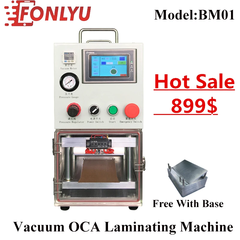 

BM01 LCD Display Touch Screen OCA For Iphone Samsung Edge YMJ Laminating Machine Lcd Vacuum Automatic Laminating No Bubble