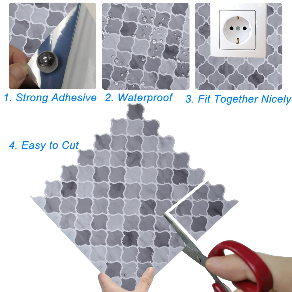 Latern Peel And Stick Self Adhesive Removable Stick On Kitchen Backsplash Bathroom 3d Wall Tiles Wall Stickers Aliexpress