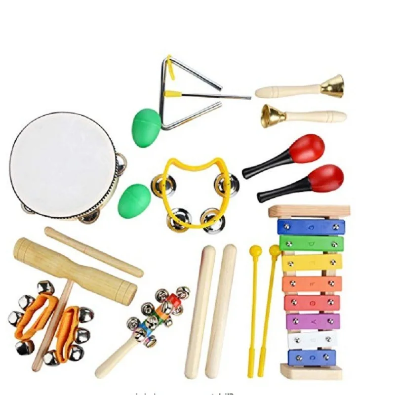 

CHILDREN'S Musical Instrument wan ling Tambourine Music Box Triangle Bell Set Kindergarten Dance Early Education Musical Instrum